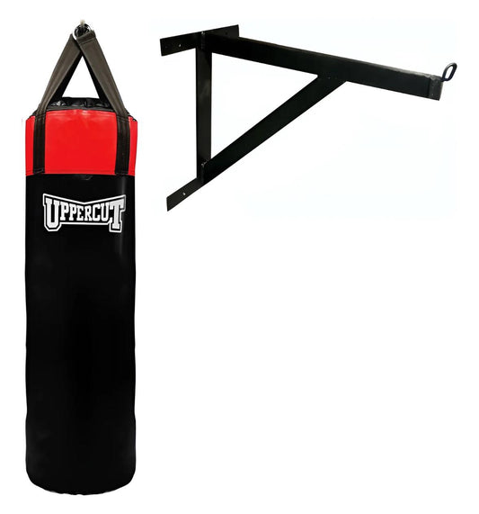 Bolsa De Boxeo De Lona Uppercut 110 Cm Con Soporte De  Pared
