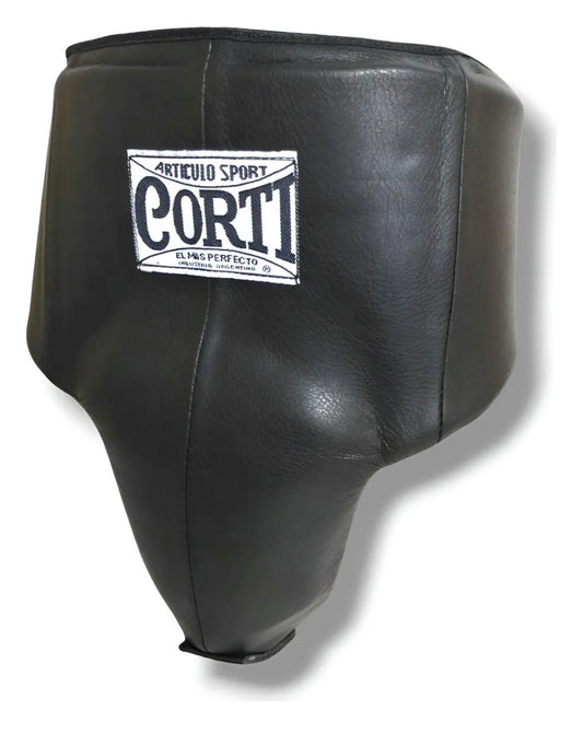 Coquilla Corti Protector Genital Negro Premium (Ajustable)